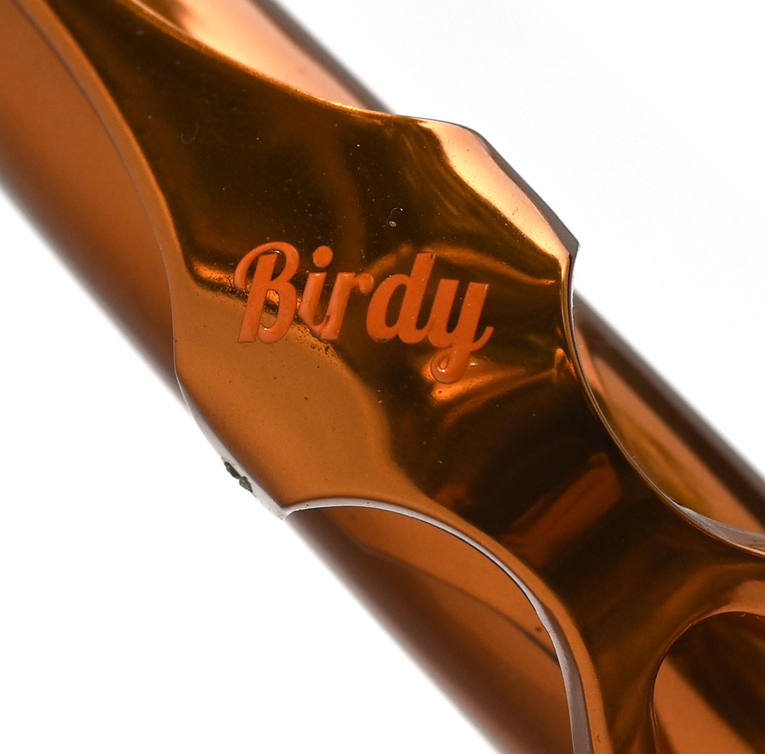 Birdy Amber, Gravur am S-Bogen